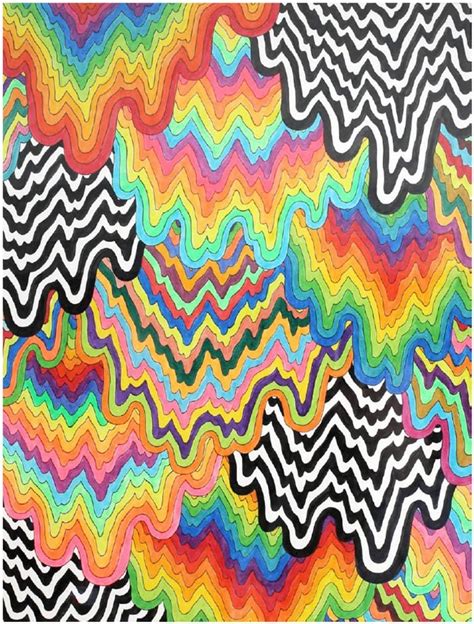 Choose your favorite trippy paintings from 3,108 available designs. Jen Stark Abstract Drawing / Watercolor: Cascade 2016 ...