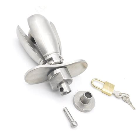New Stainless Openable Anal Plugs Heavy Anus Beads Lock With Handles Anal Sex Toys Adult Game