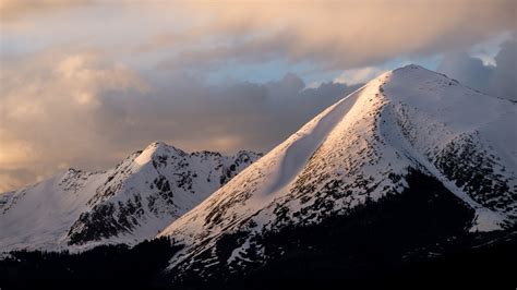 Free Images Mountainous Landforms Sky Snow Cloud Winter Mountain