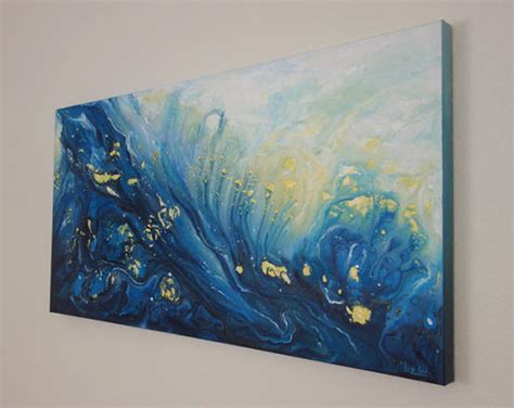 Ocean Spray Abstract Ocean Painting Liz W Fine Art