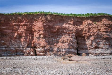 Budleigh Salterton Mother Off Cliff And Rock River Stock Image Image Of Aquatic Harbor