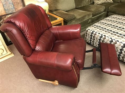 Lazboy Swivel Leather Recliner Delmarva Furniture Consignment