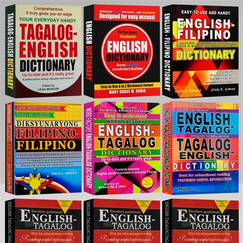 Dictionary Collection Tagalog English Filipino Filipino