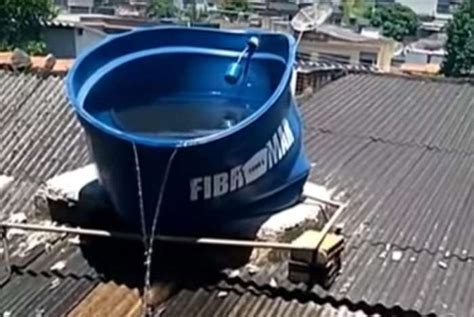 Caixa d água derrete em Bangu É verdade bangu blog