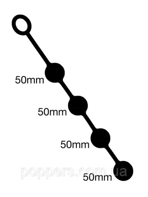 Силиконовые анальные шарики 50мм 4шт продажа цена в Киеве Интимные игрушки от Попперсы