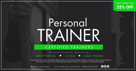 Personal Trainer Template Postermywall