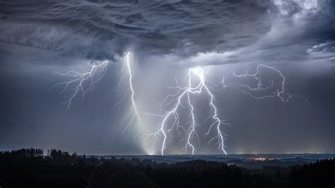 Photos Lightning Storm Cloud Nature Element 3840x2160