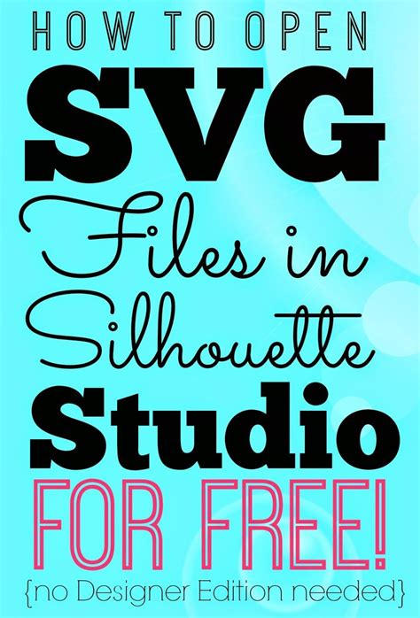 How To Convert Studio Files To Svg Silhouette Tutorial Images
