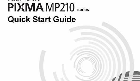 CANON PIXMA MP210 SERIES QUICK START MANUAL Pdf Download | ManualsLib