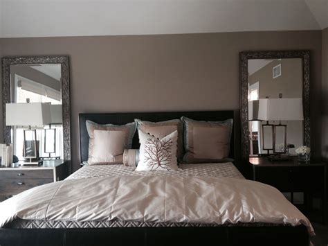 Large Mirrors On Either Side Of Bed Remodel Bedroom Bedroom