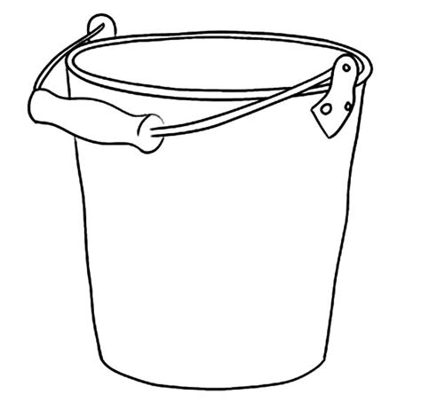 Pail With Water Coloring Page