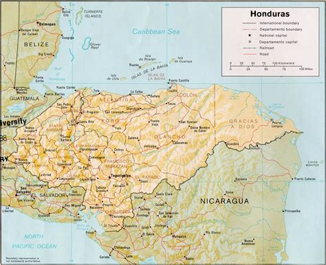 Honduras Mapas Geográficos De Honduras Enciclopédia Global™