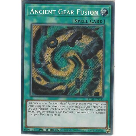 Yu Gi Oh Trading Card Game Lds1 En090 Ancient Gear Fusion Limited