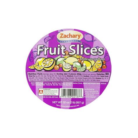 Zachary Assorted Fruit Slices 32 Oz Tub New Free And Fast Shipping Ebay