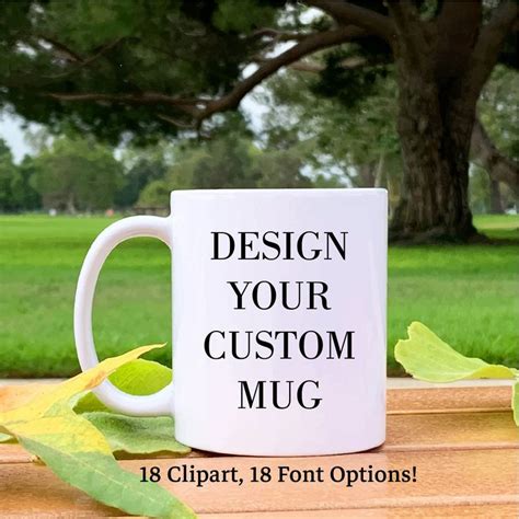 Custom Coffee Mug With Your Photo And Text Personalized T Etsy