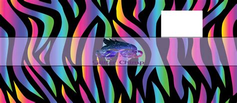Stanley Vinyl Wrap Rainbow Zebra Glitter Chimp