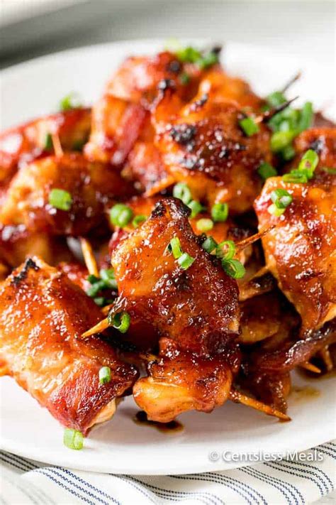 This recipe is guaranteed to make someone feel completely spoiled. BBQ Bacon Wrapped Chicken Bites - CentsLess Deals