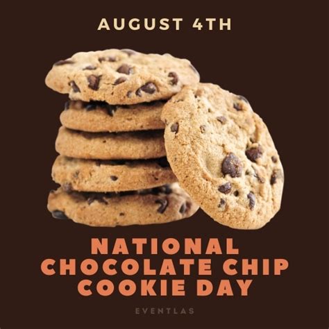 National friendship day occurs every year on the first sunday of august — august 1, 2021 — and celebrates the importance history of national friendship day. National Chocolate Chip Cookie Day 2021 - USA | Eventlas
