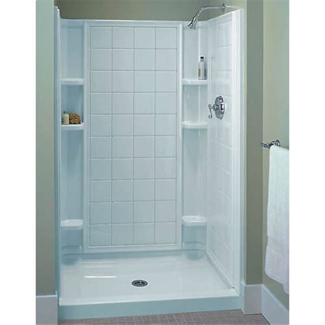 Sterling Ensemble White Vikrell 3 Piece Alcove Shower Stall Enclosure 36 X 75 Ebay