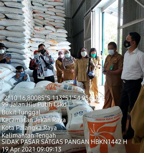 Tim Satgas Pangan Provinsi Kalimantan Tengah Tinjau Ketersediaan Pangan