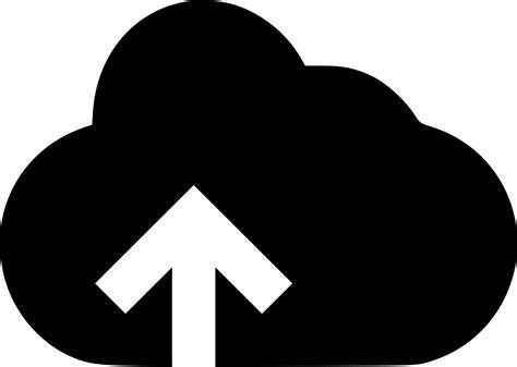 Cloud With Upward Arrow Comments Icon Clipart Full Size Clipart