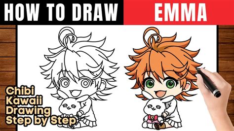 How To Draw Emma The Promised Neverland Step By Step Youtube