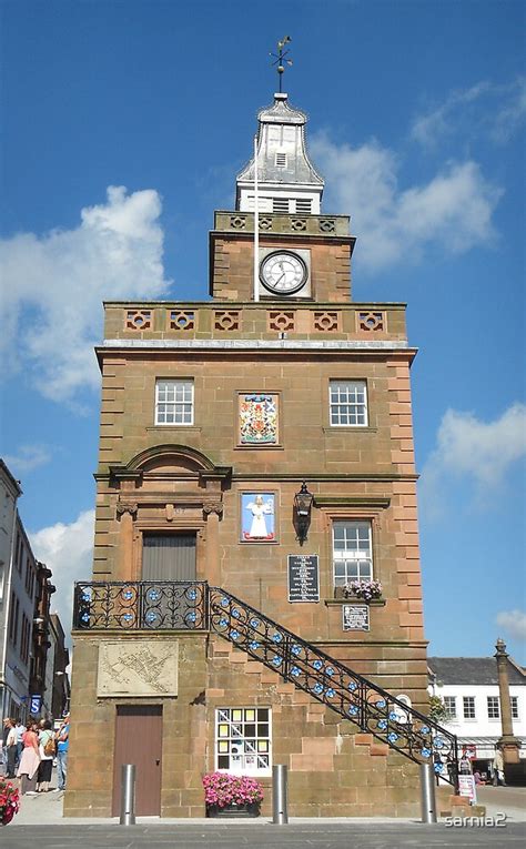 Dumfries Clock Tower Scotland By Sarnia2 Redbubble
