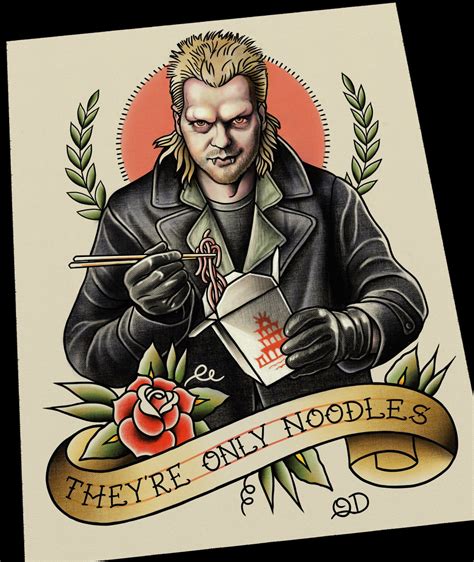 All tattoos at lost lakes tattoo begin with a consultation. David Lost Boys Tattoo Flash Art Print by ...