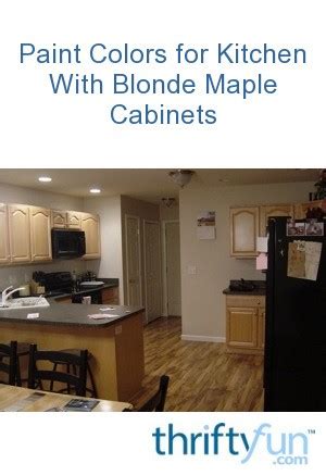 Example of honey maple cabinets with benjamin moore revere pewter. Paint Colors for Kitchen with Blonde Maple Cabinets ...