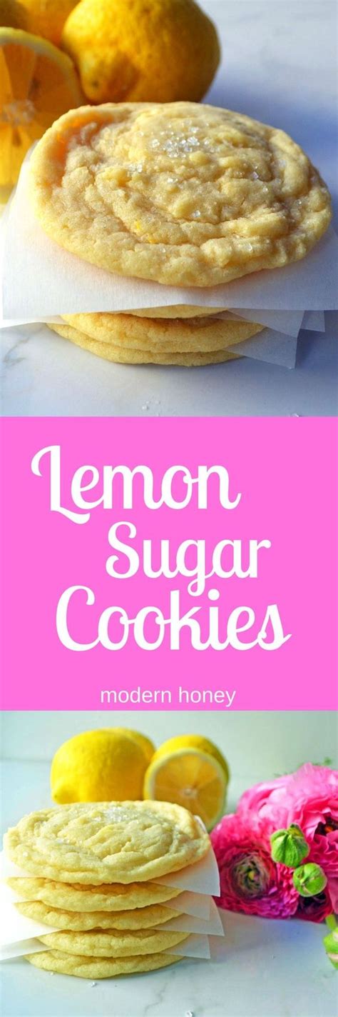 These tangy bars get a hint of tropical flavor with the addition. Lemon Sugar Cookies - Modern Honey