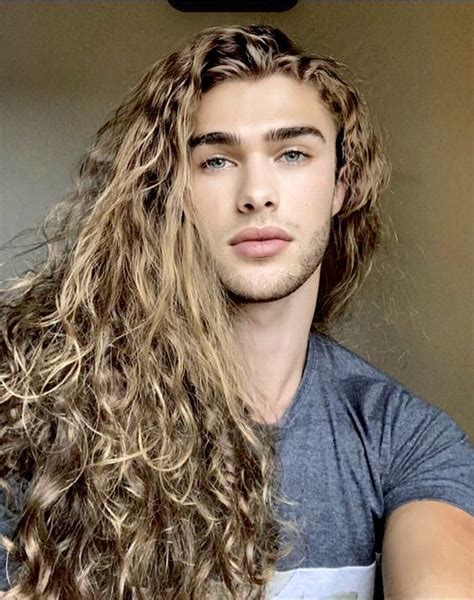 pin by william fuqua on guys with long hair long hair styles men long blonde curly hair men