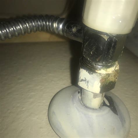 The pipes under your sink (the largest one) should form a u shape with a nut like shape at both ends of the u. Leak under bathroom sink at cold water shut off valve ...
