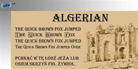 This alphabet of capital letters also includes many alternate characters. Algerian font download | Algerian, Fonts