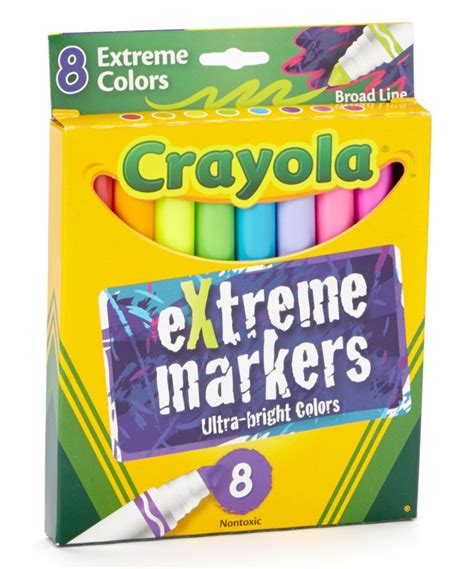 Crayola Broad Line Extreme Marker Set Crayola Markers Crayola