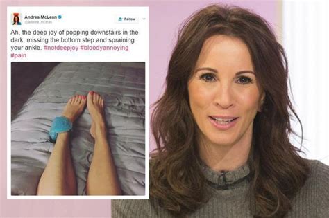 Loose Women Star Andrea Mclean Worries Fans After She Takes A Nasty Tumble And Badly Injures Her