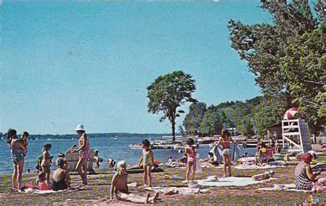Midway Beach And Boat Dock Conneaut Lake Pennsylvania United States
