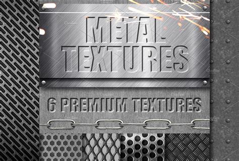40 Metal Photoshop Textures Free Psd Abr Atn Formats