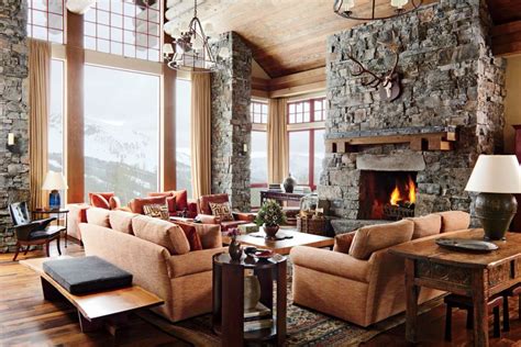 Rustic Living Room By Michael S Smith Inc Via Archdigest Designfile