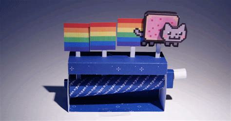 Nyan Cat Papercraft Model Paperox Free Papercraft