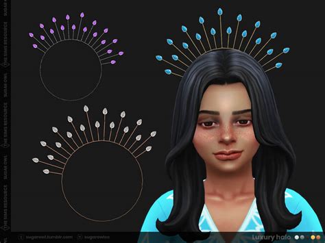 Sims 4 Luxury Halo For Kids By Sugar Owl Best Sims Mods