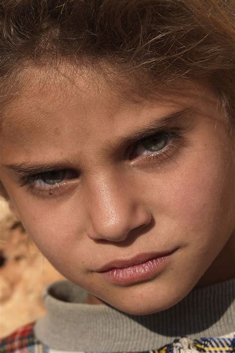 Girl From A Tribe Who Lives In A Dead City Near Aleppo All The