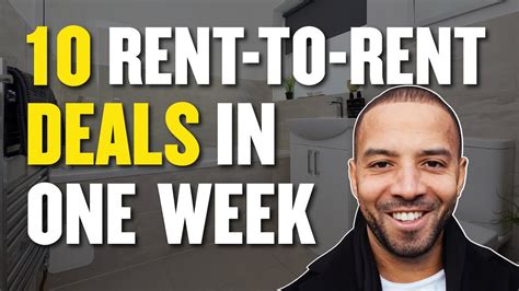 How to source Rent-To-Rent deals - YouTube