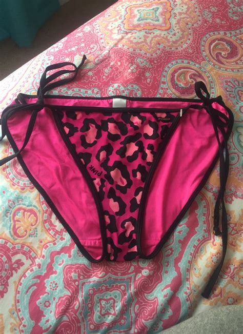 Pink Cheetah Print Bathing Suit Great Condition Medium Top Large