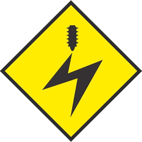 W 111 Overhead Electrical Cables Road Warning Signs Ireland