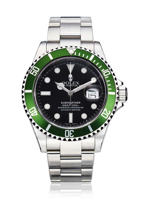 Rolex 50th Anniversary Green Submariner Ref 16610 Lv Christies