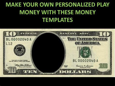 printable play money playmoneypersonalized