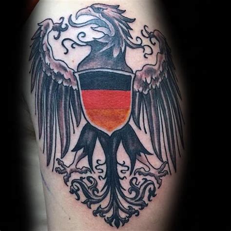 50 German Eagle Tattoo Designs For Men Germany Ink Ideas
