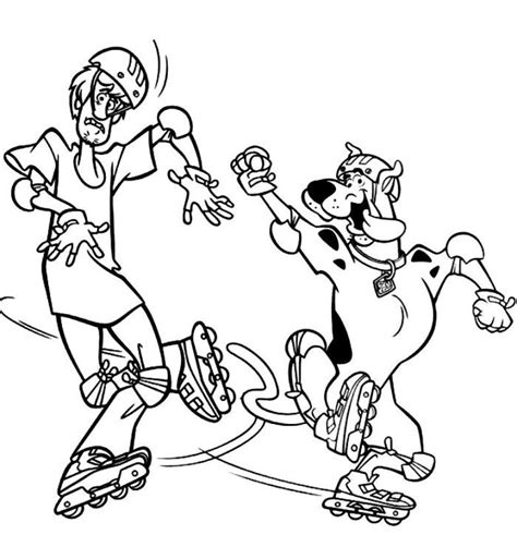 Roller skate | worksheet | education.com. Pictures Of Scooby Doo And Shaggy - Coloring Home