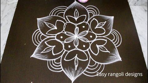 Imple and beautiful shuruba designs : simple deepam kolam designs / beautiful muggulu with dots for sankranthi / easy rangoli designs ...