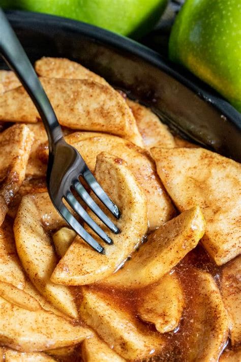 Cinnamon Sugar Baked Apple Slices Home Made Interest